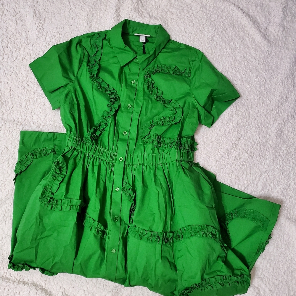 Kate Spade New York x TargetWomen's Ribbon Short Sleeve Midi Shirtdress - Picture 4 of 9